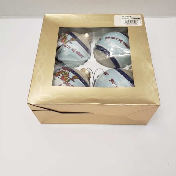 SILVESTRI 4 Christmas Ornaments YOU MELT MY HEART - Picture 2 of 8